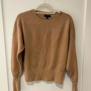 J. Crew Camel Ribbed Knit Sweater